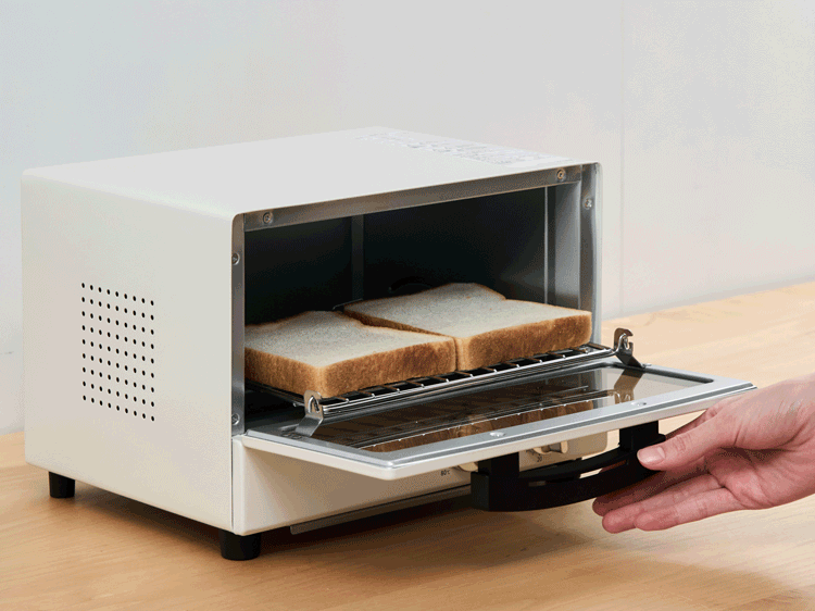 オーブントースター ミラー 2枚焼き POT-213-W ホワイト3