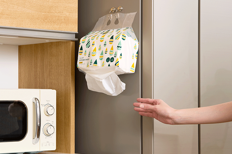 【6個セット】2wayキッチンペーパー 200組 ピュアパルプ100%【SYCP】5