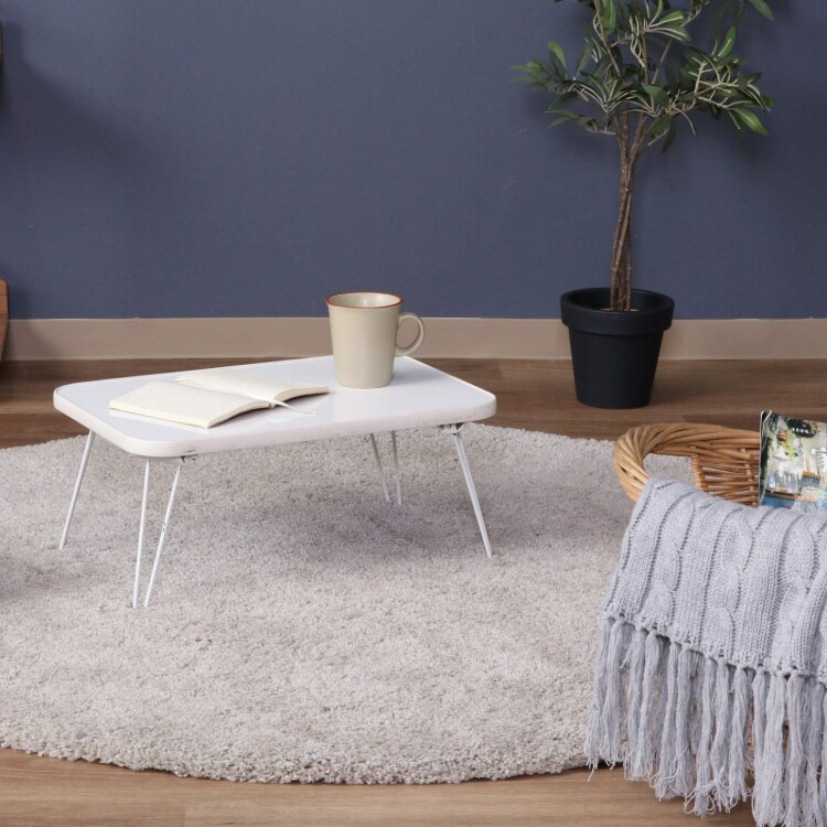 ローテーブル 折りたたみ 45&times;30cm カラーミニテーブル CCB4530 14421 ホワイト&times;ホワイト9