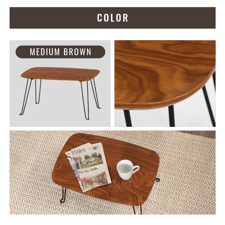 折れ脚ローテーブル トロン 6040 MBR 10494 6