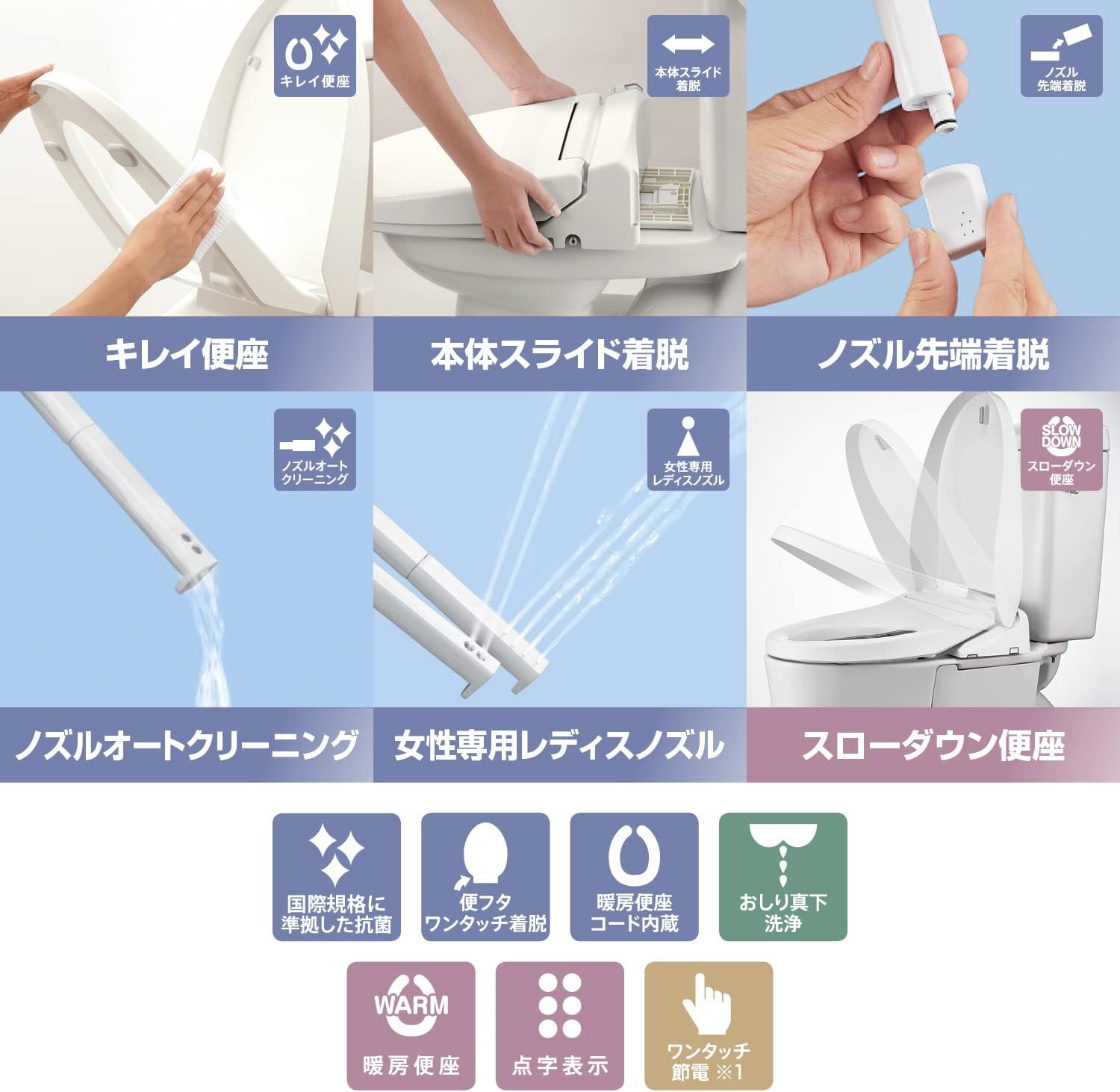 温水洗浄便座 リクシル 温水便座 暖房便座 洗浄便座 便座 瞬間式 シャワートイレ INAX  CW-RAA2 オフホワイト1