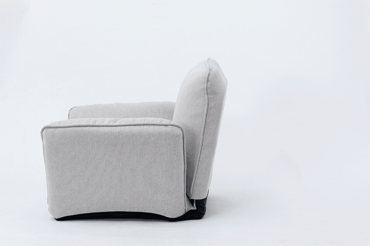 ソファ 1人掛け 14段階リクライニングソファ ウレタン素材 簡単組立 コンパクト ライトグレー CG-JD-138-1P2