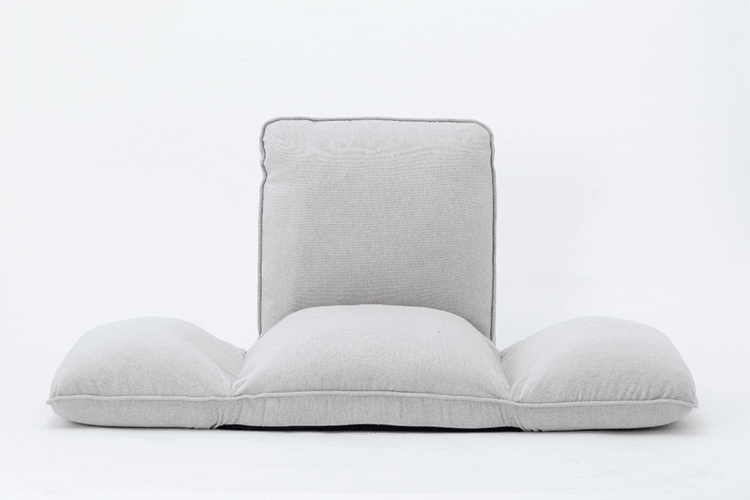 ソファ 1人掛け 14段階リクライニングソファ ウレタン素材 簡単組立 コンパクト ライトグレー CG-JD-138-1P3