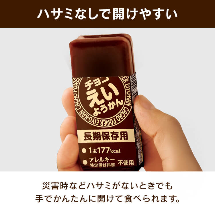 【1箱】チョコえいようかん 5年間保存可能 非常食 保存食 防災食 5