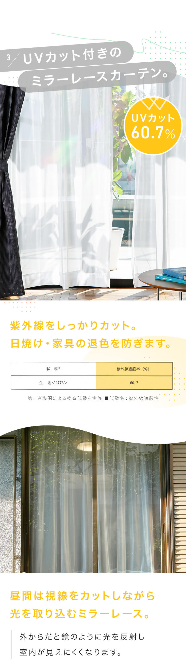 【レースカーテンセット】カーテン 4枚組 ドレープカーテン レースカーテン 非遮光 幅100cm&times;丈135cm ピーチオレンジ5