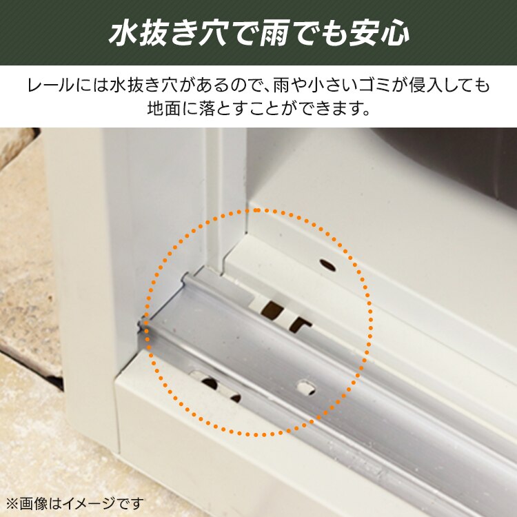 MOJYU 物置【Ave-アーヴェ-】スモール SED-002 ミルキーホワイト/ホワイト6