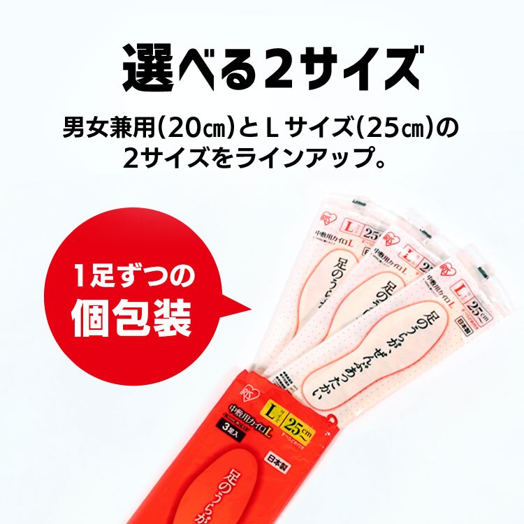 中敷き用カイロ Mサイズ3