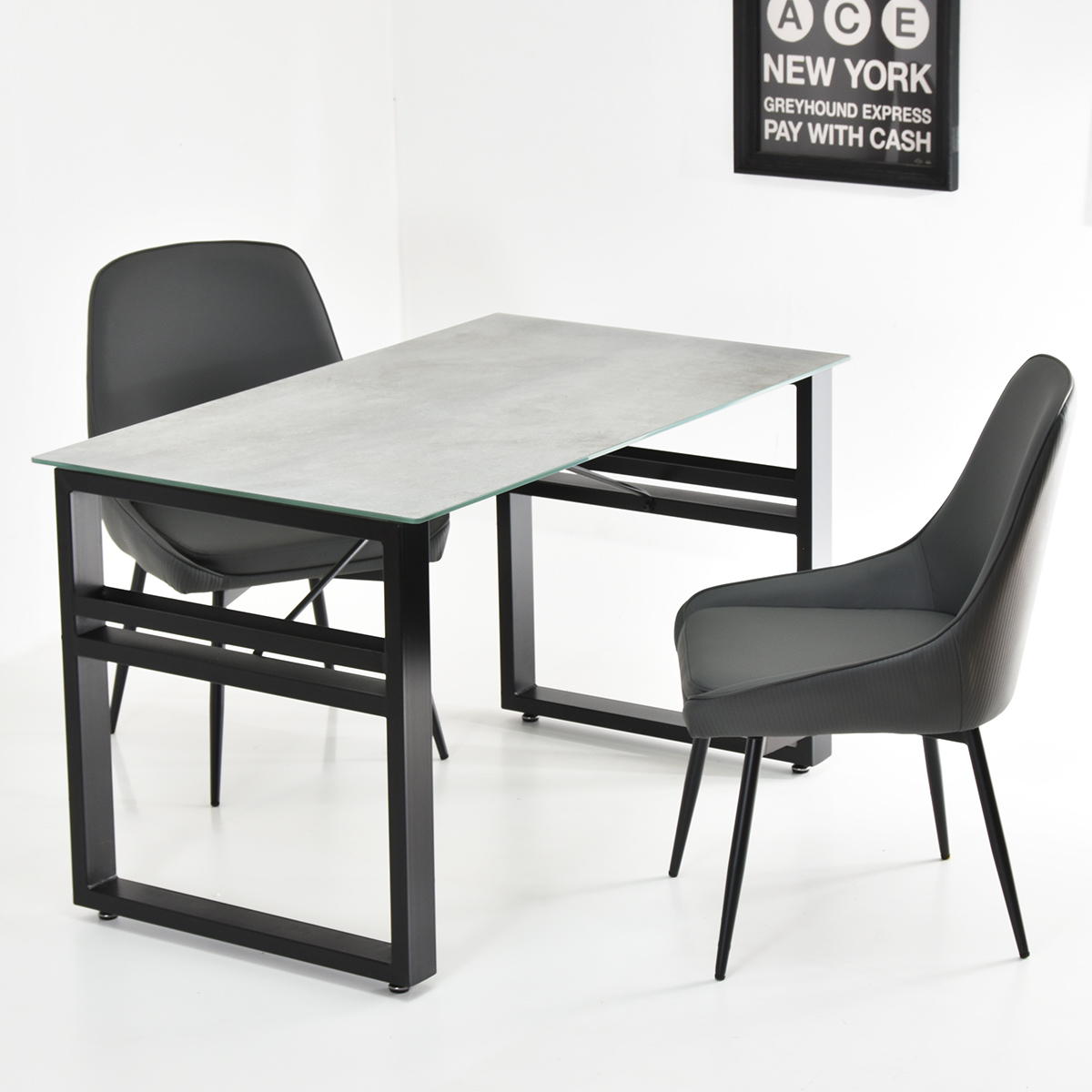 B.Bファニシング CERABILL 収納付きダイニングテーブル 幅120 CEDT0332CEDGY ダークグレー【時間指定不可】【代引き不可】19