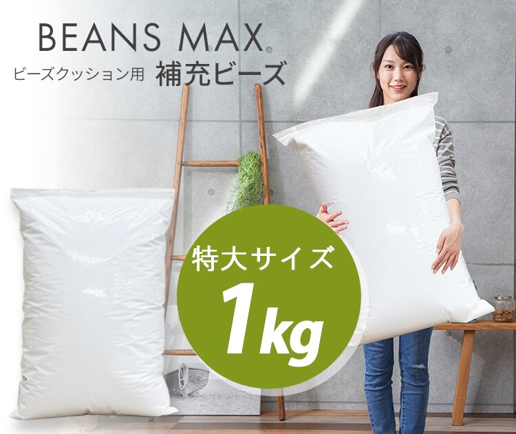 ビーンズMAX 補充用ビーズ 1000g ホワイト 0