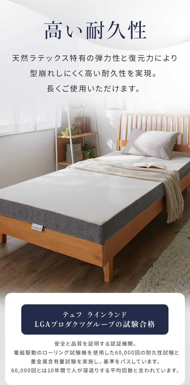 3Dダイヤモンドゾーン10マットレス グレー 23L-3DZ10-S 6