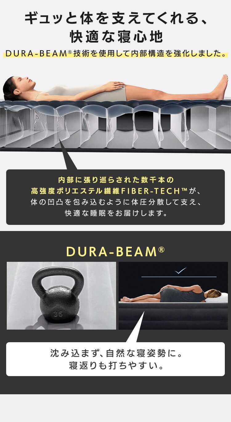 INTEX コンフォートプラッシュミッドライズ シングル 67765JC 1