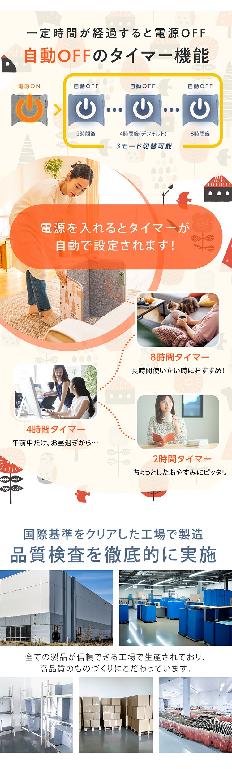 パネルヒーター 3面 TPH-002S-BR セピアブラウン9