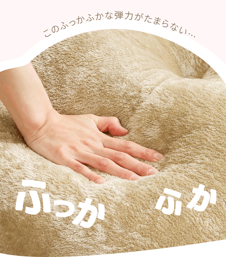 ボリューム長座布団 ブラウン【時間指定不可】【代引き不可】3