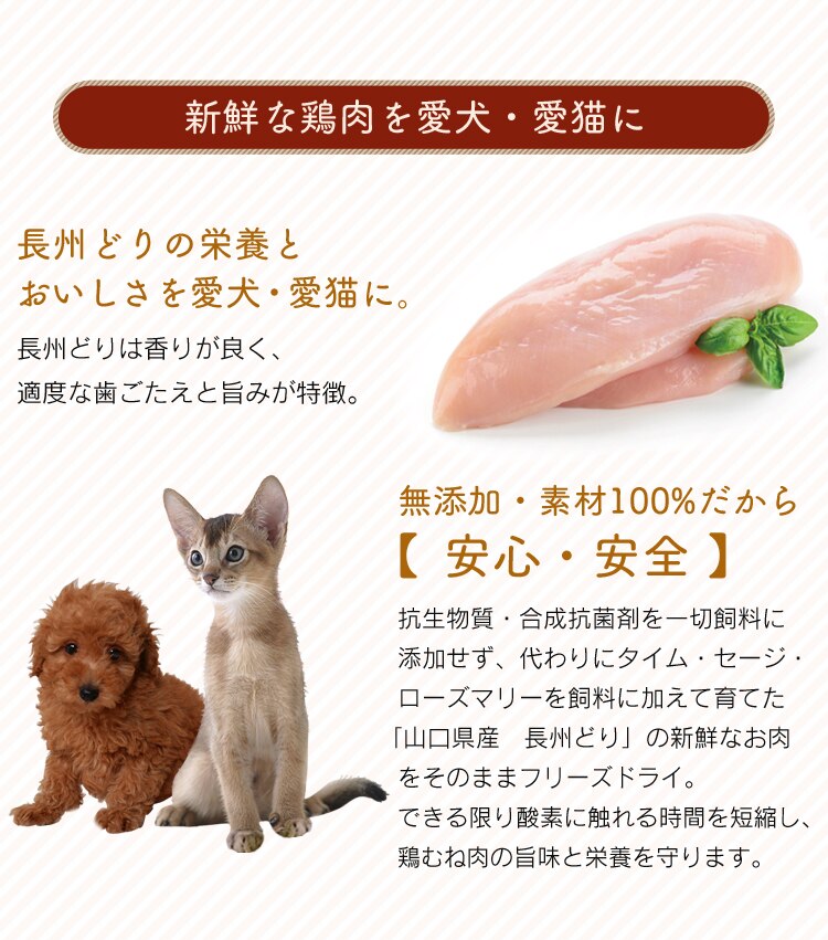 天然食材を愛犬・愛猫に