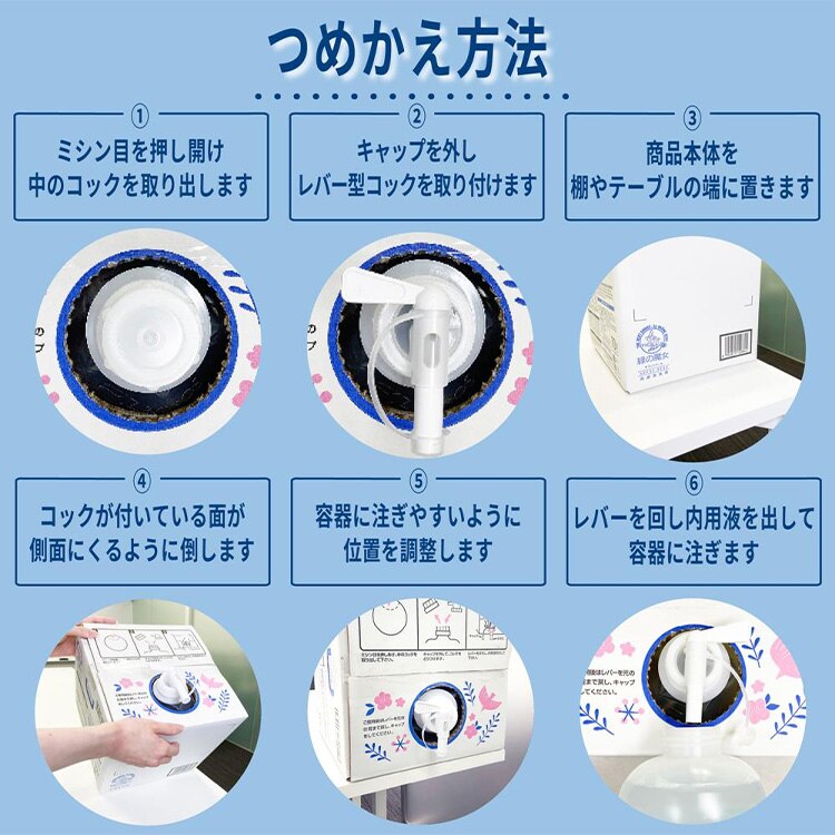 緑の魔女 ランドリー 洗剤 バッグインボックス 詰替 10L4