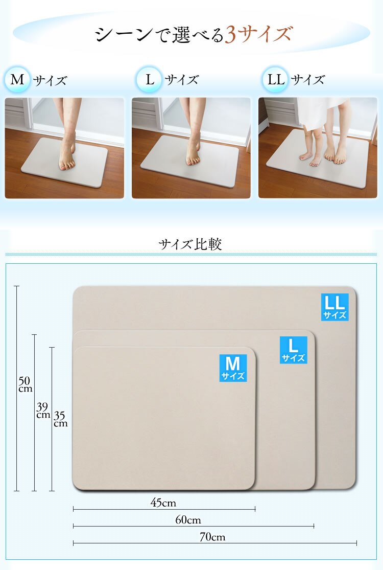 シーンで選べる3サイズ