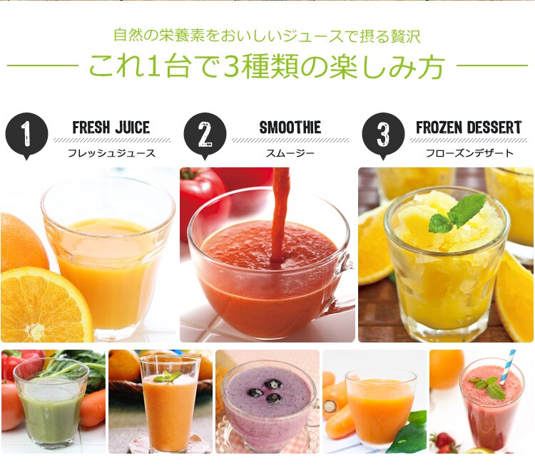 これ1台で3種類の楽しみ方