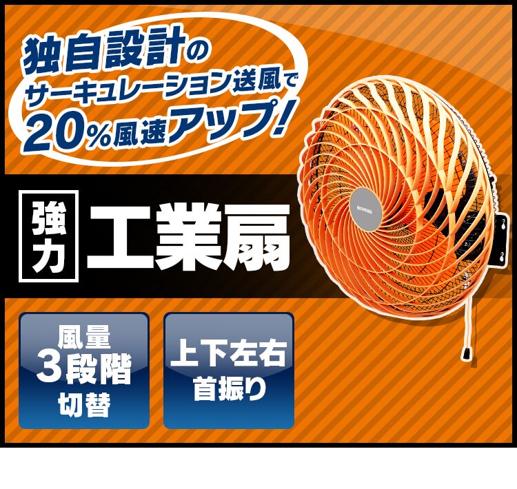 工業扇 工業扇風機 壁掛型 KF-431W0
