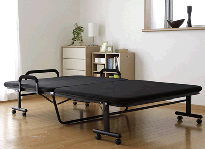 ベッド セミダブル 折りたたみ 14段階リクライニング 厚さ5cm OTB-SD 6