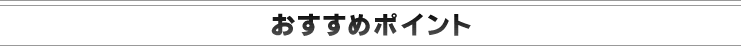 おすすめポイント