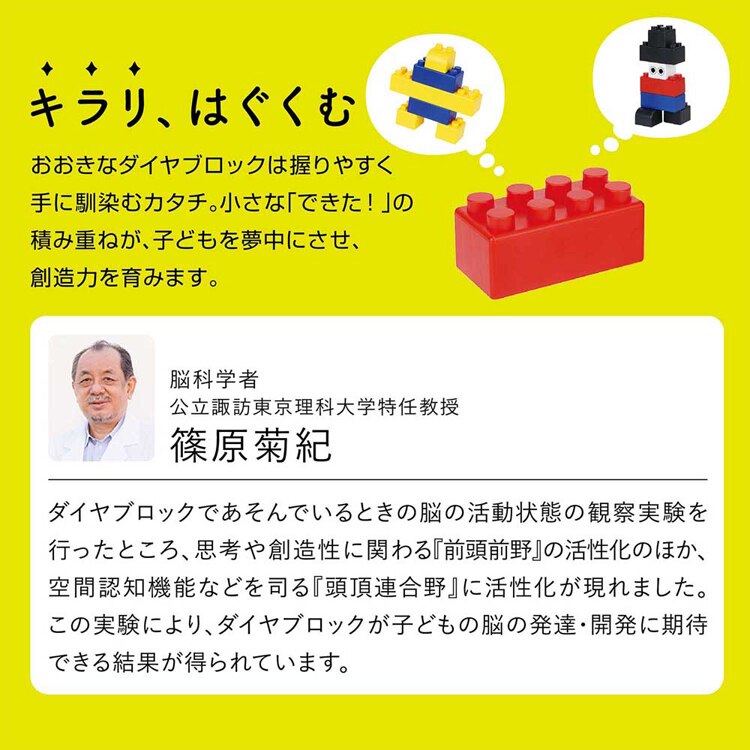 カワダ ダイヤブロック はじめてのブロックあそび バケツ OD-01 【プラザセレクト】