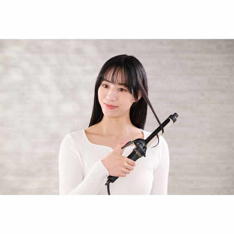 テスコム プロフェッショナル プロテクトイオン カールアイロン ブラック NIM326B-K 【プラザセレクト】