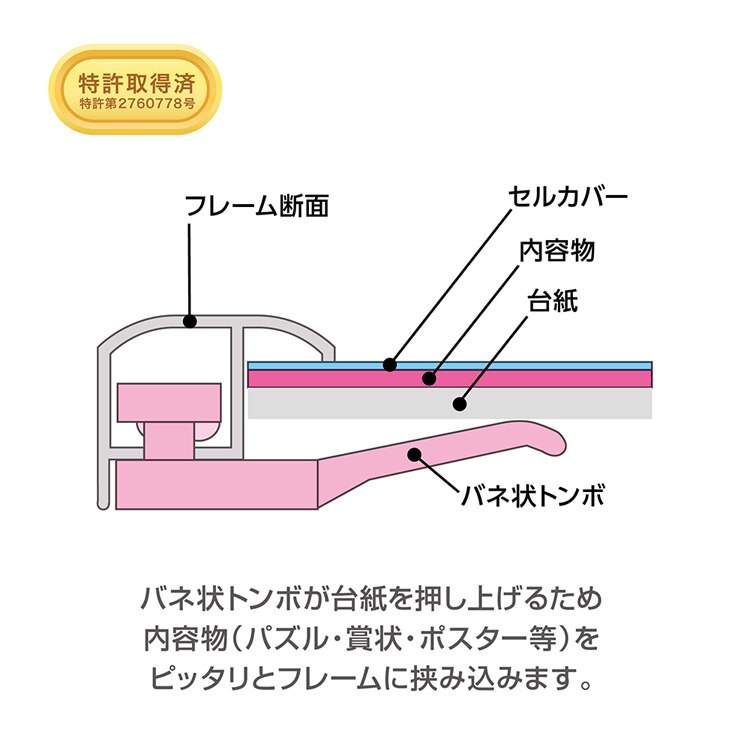 やのまん アルミ製 パズルフレーム 5‐B ホワイト 12000-0502 【プラザセレクト】
