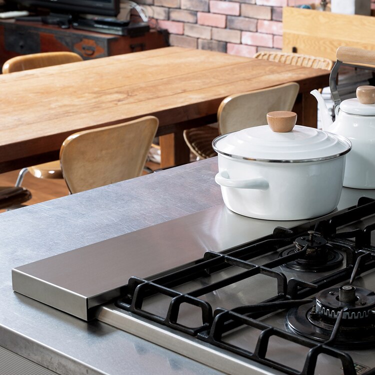 パール金属 ステンレスワイド排気口カバー 60～75cm用 HC-899 【プラザセレクト】