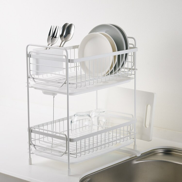 パール金属 2段水切りラック スリム HC-509 HC-515 【プラザセレクト】