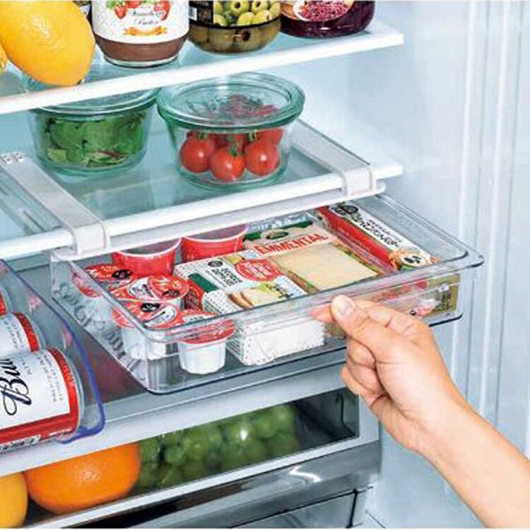 リバティーコーポレーション 冷蔵庫収納 ケース ワームグレー LD-323 【プラザセレクト】