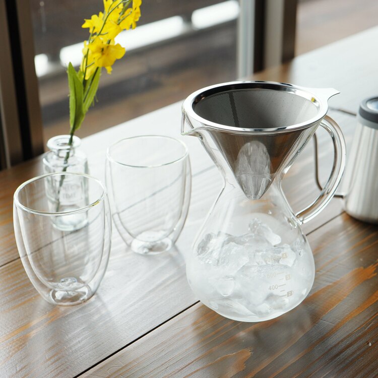 パール金属 ダブルウォールグラス 350ml 2個セット CP-8539 【プラザセレクト】