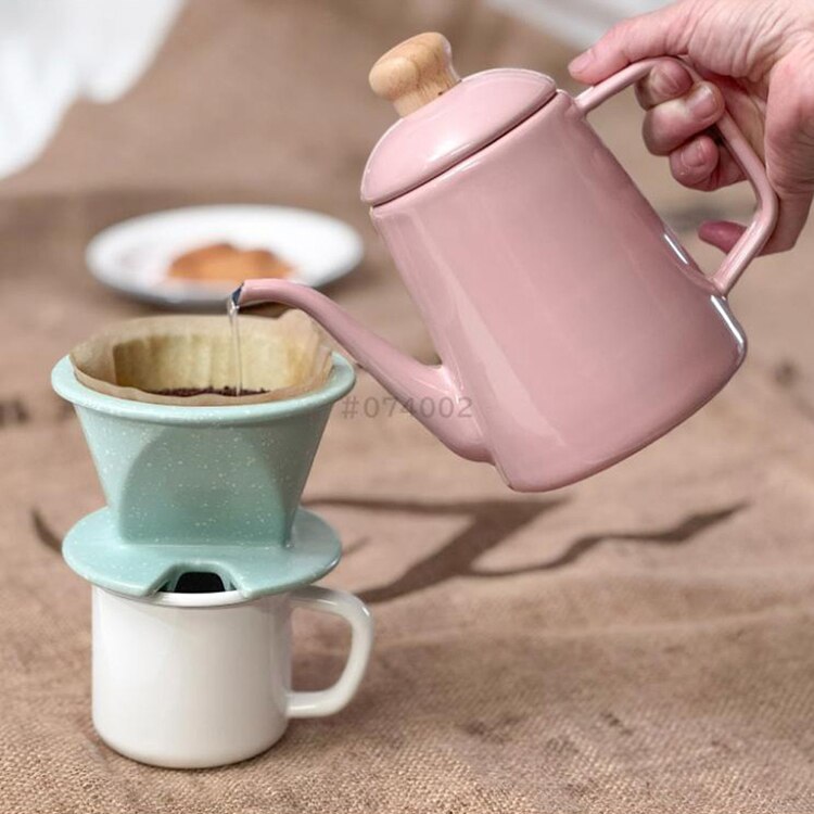 富士ホーロー ホーロードリップポット 1.0L アッシュピンク CTP-1.0DP.AP 【プラザセレクト】