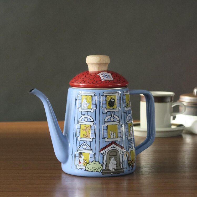 富士ホーロー ムーミン ホーロードリップポット 1.0L MOH-1.0DP 【プラザセレクト】