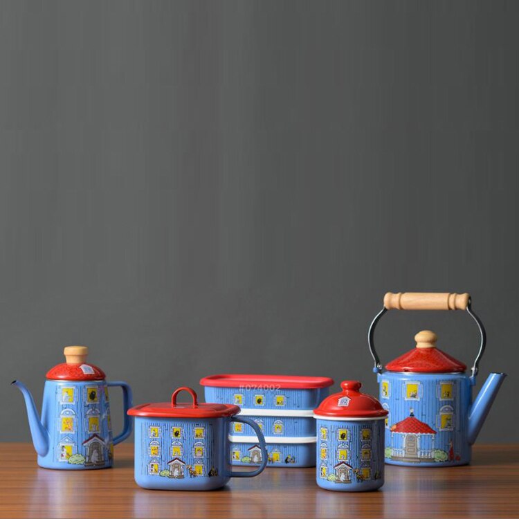 富士ホーロー ムーミン ホーロードリップポット 1.0L MOH-1.0DP 【プラザセレクト】