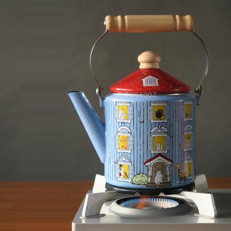 富士ホーロー ムーミン ホーローケトル 2.0L MOH-2.0K 【プラザセレクト】