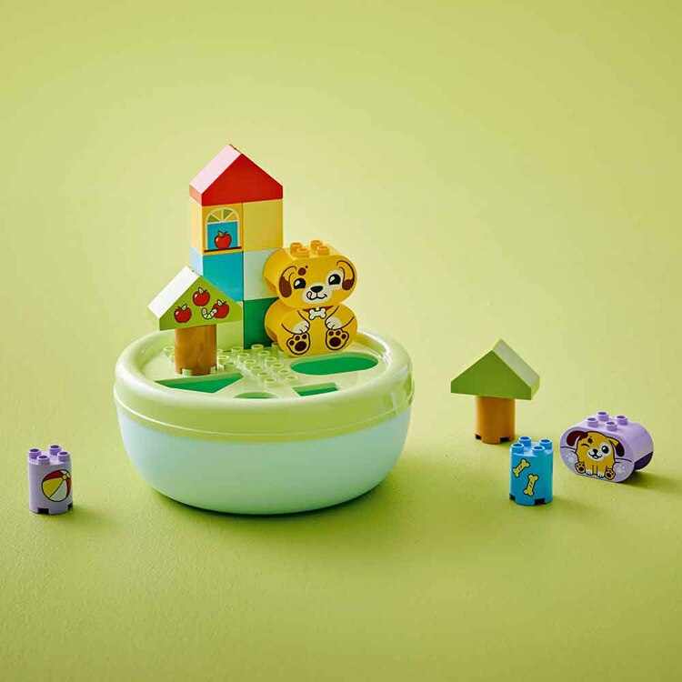DUPLO はじめてのデュプロ ワンちゃんのおうちと型はめパズル 10441 【プラザセレクト】