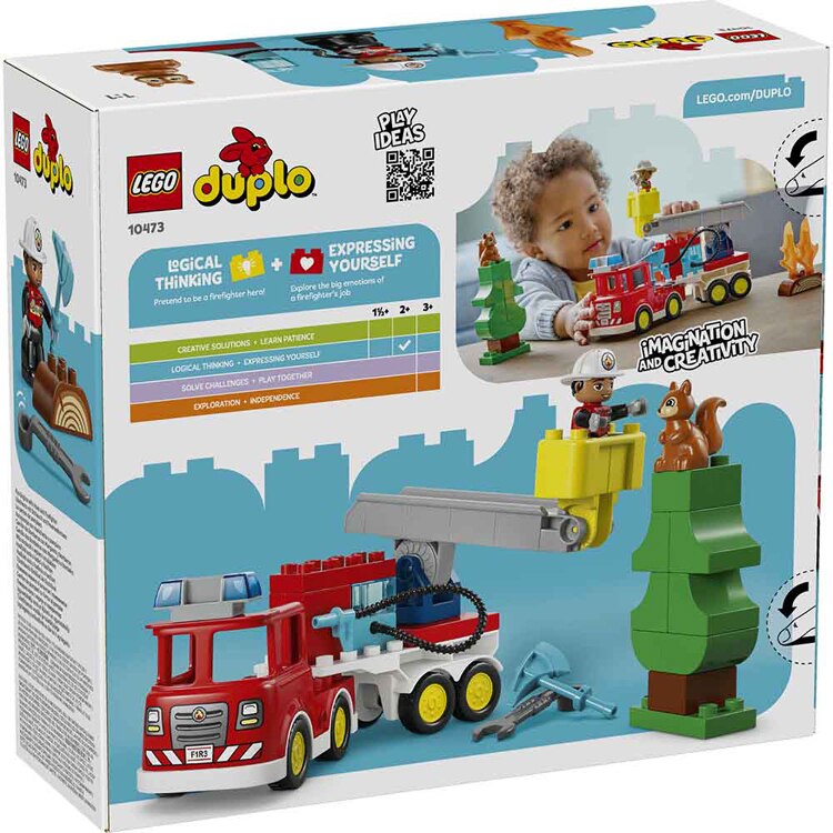 DUPLO ホース付き消防車と消防士 10473 【プラザセレクト】