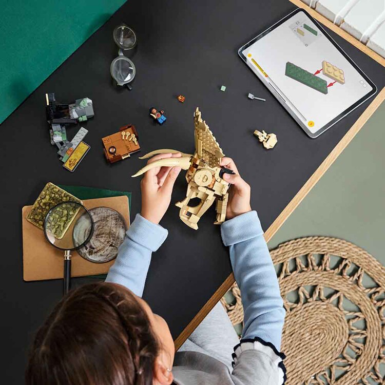 JURASSIC WORLD 恐竜の化石：トリケラトプスの頭蓋骨 76969 【プラザセレクト】