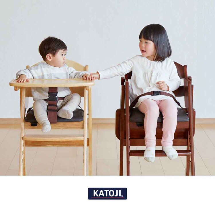 KATOJI 木製ワイドハイチェア ステップ切り替え 22418 22419