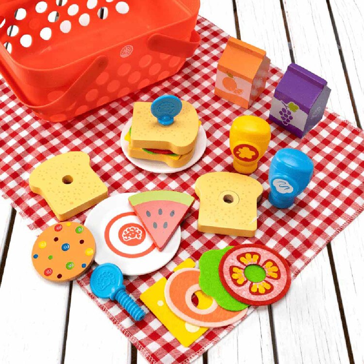 おもちゃ ままごとセット わくわくピクニックバスケットセット Pretendables Picnic Basket FA400-1