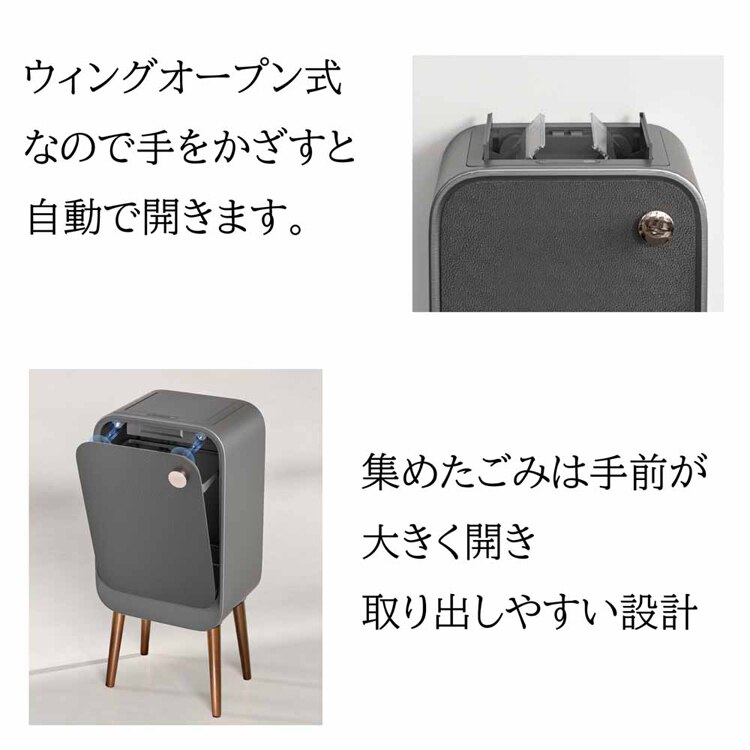 WINCOD ウィングオープン式ステンレス製センサー付きゴミ箱20L TH-ATC20