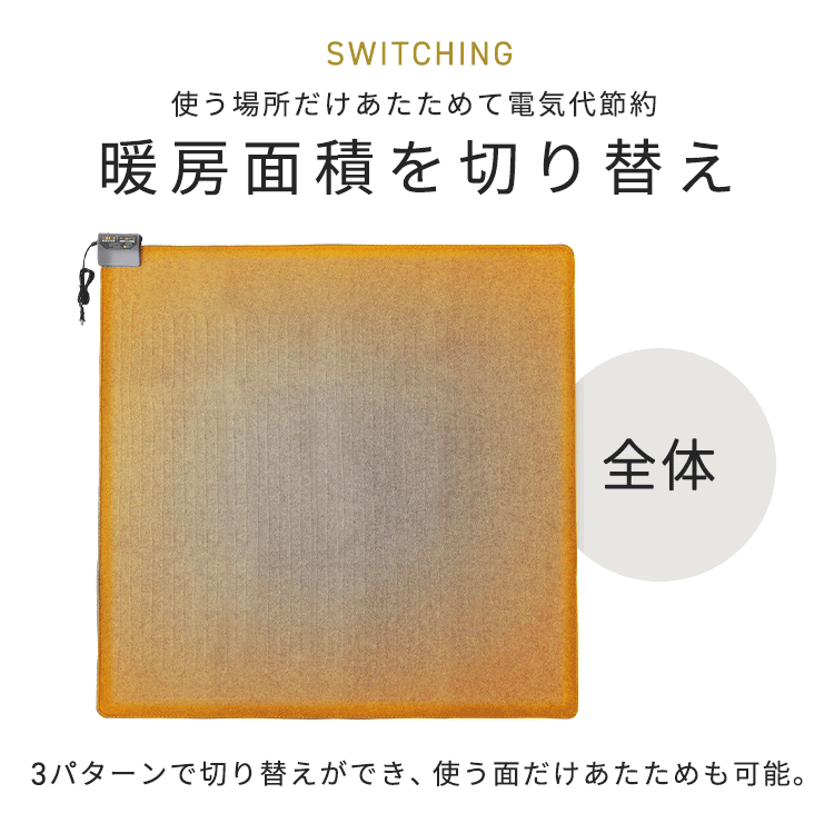 ホットカーペット 3畳 195&times;235 温度調節無段階 HCM&minus;T2420 省エネ室温センサー グレー【前払い不可】【代引き不可】【同梱不可】1