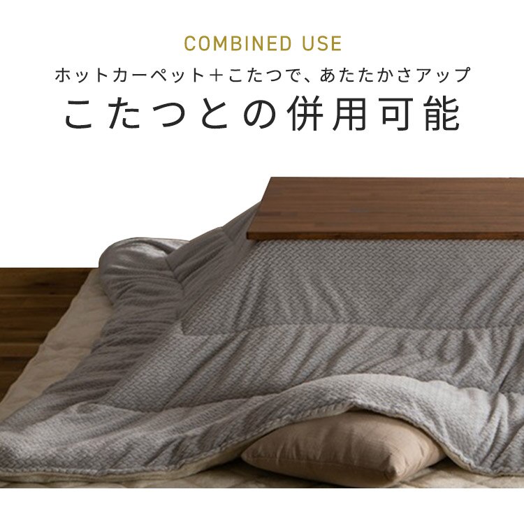 ホットカーペット 3畳 195&times;235 温度調節無段階 HCM&minus;T2420 省エネ室温センサー グレー【前払い不可】【代引き不可】【同梱不可】2