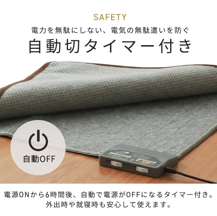 ホットカーペット 3畳 195&times;235 温度調節無段階 HCM&minus;T2420 省エネ室温センサー グレー【前払い不可】【代引き不可】【同梱不可】3