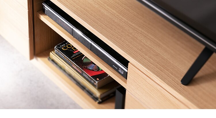 【時間帯指定不可】テレビ台 ボックスタイプ 125cmBTS-SD125U-WN ウォールナット5