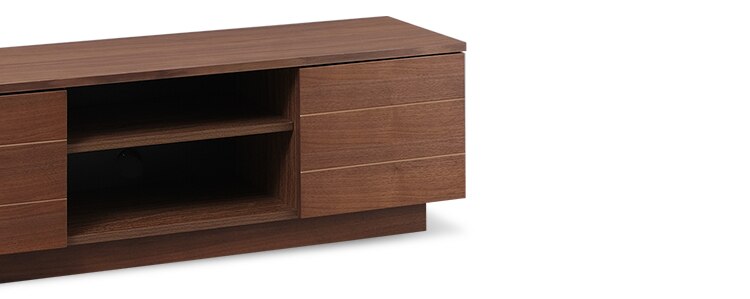 【時間帯指定不可】テレビ台 ボックスタイプ 125cmBTS-SD125U-WN ウォールナット7