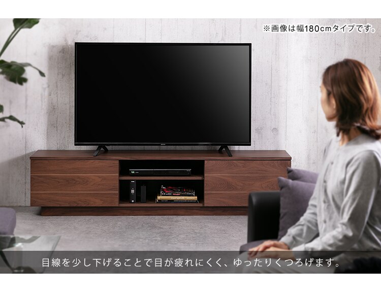 【時間帯指定不可】テレビ台 ボックスタイプ 125cmBTS-SD125U-WN ウォールナット21