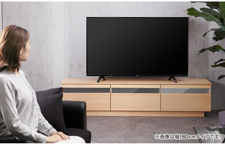 【時間帯指定不可】ボックステレビ台 125cm BTS-GD125U-WN ウォールナット9