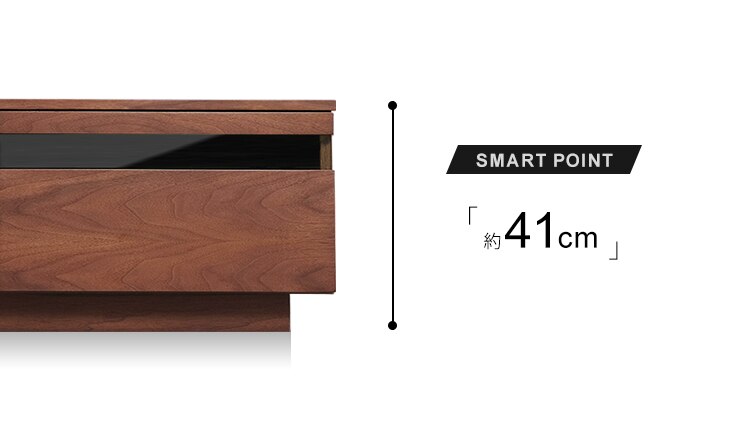 【時間帯指定不可】ボックステレビ台 125cm BTS-GD125U-WN ウォールナット23