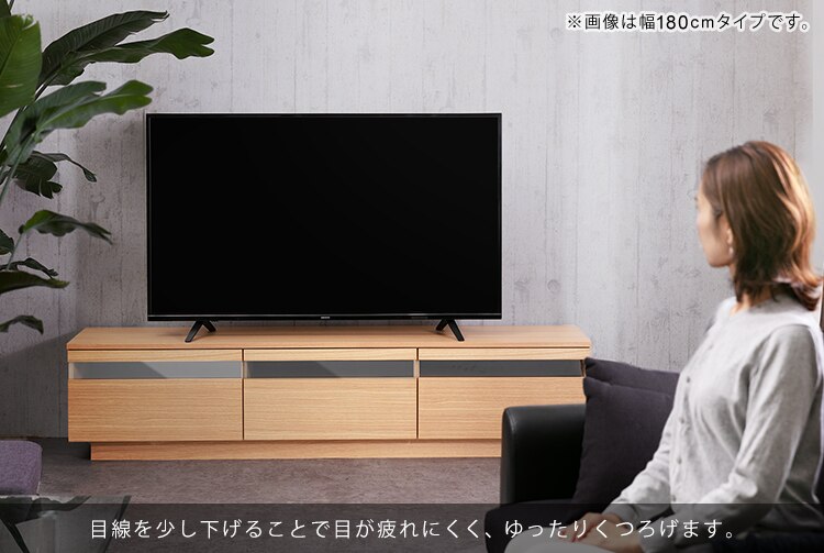 【時間帯指定不可】ボックステレビ台 125cm BTS-GD125U-WN ウォールナット24